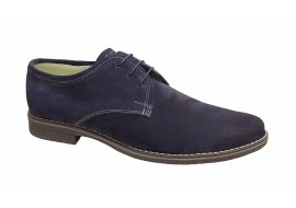 Pantofi barbati casual din piele naturala intoarsa, bleumarin 336BLM